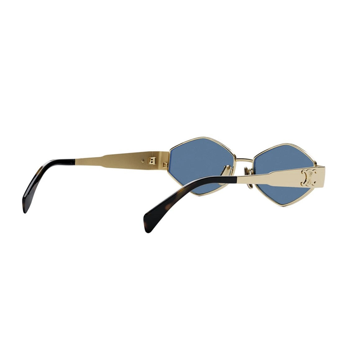 Celine Gold-Tone Cl40254u Metal Triomphe Geometric Sunglasses