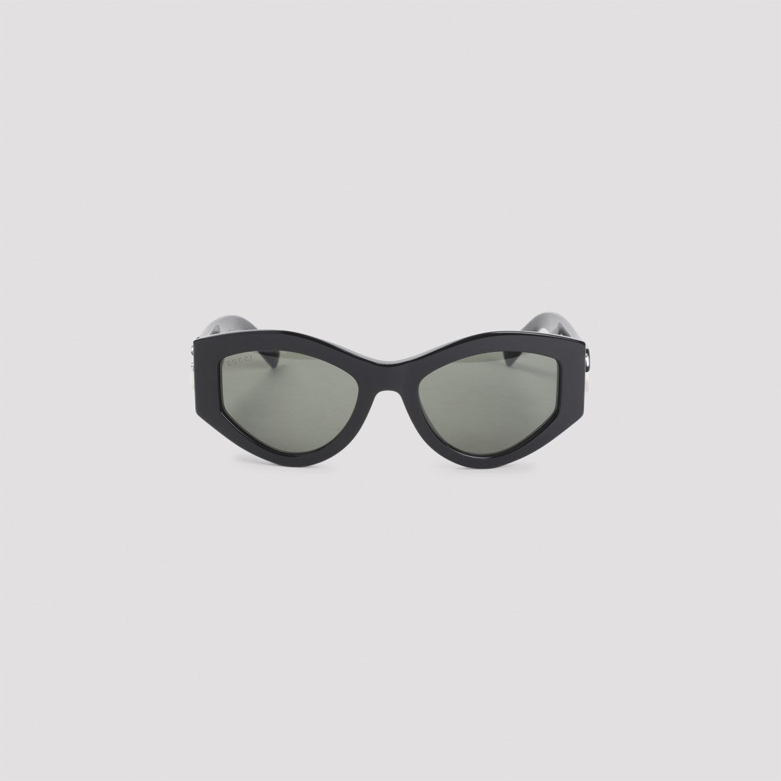 Gucci Cat-Eye Sunglasses With Distinctive Silver Double-G Logo