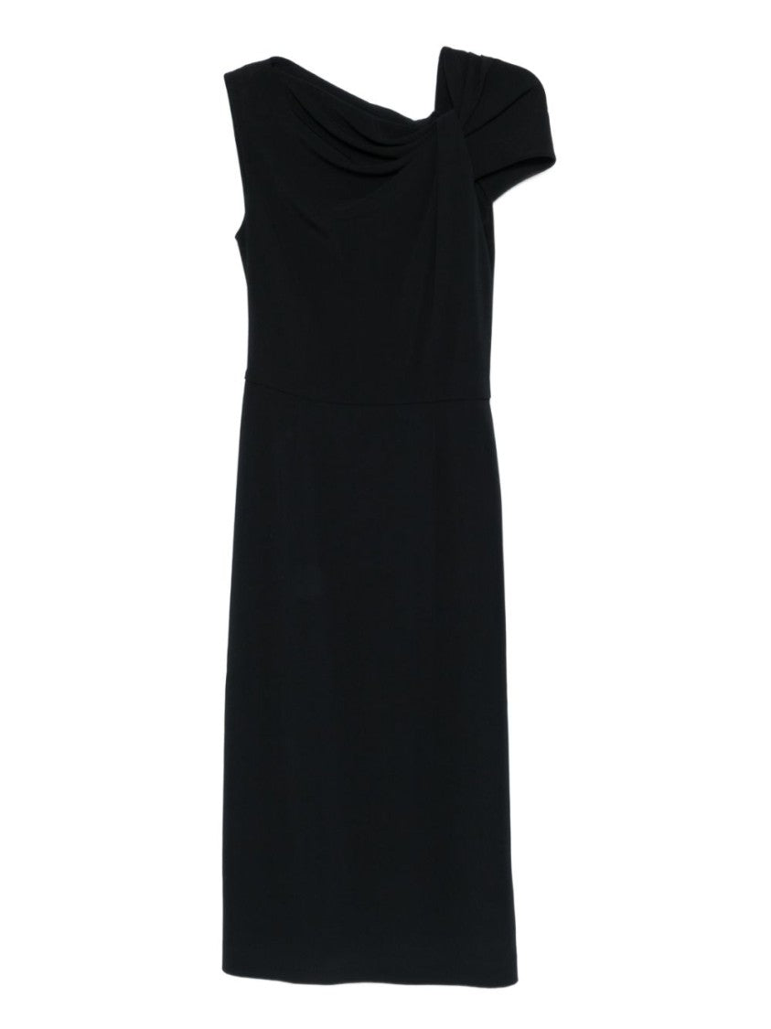Givenchy Knee-Length Black Silk And Nylon Dress