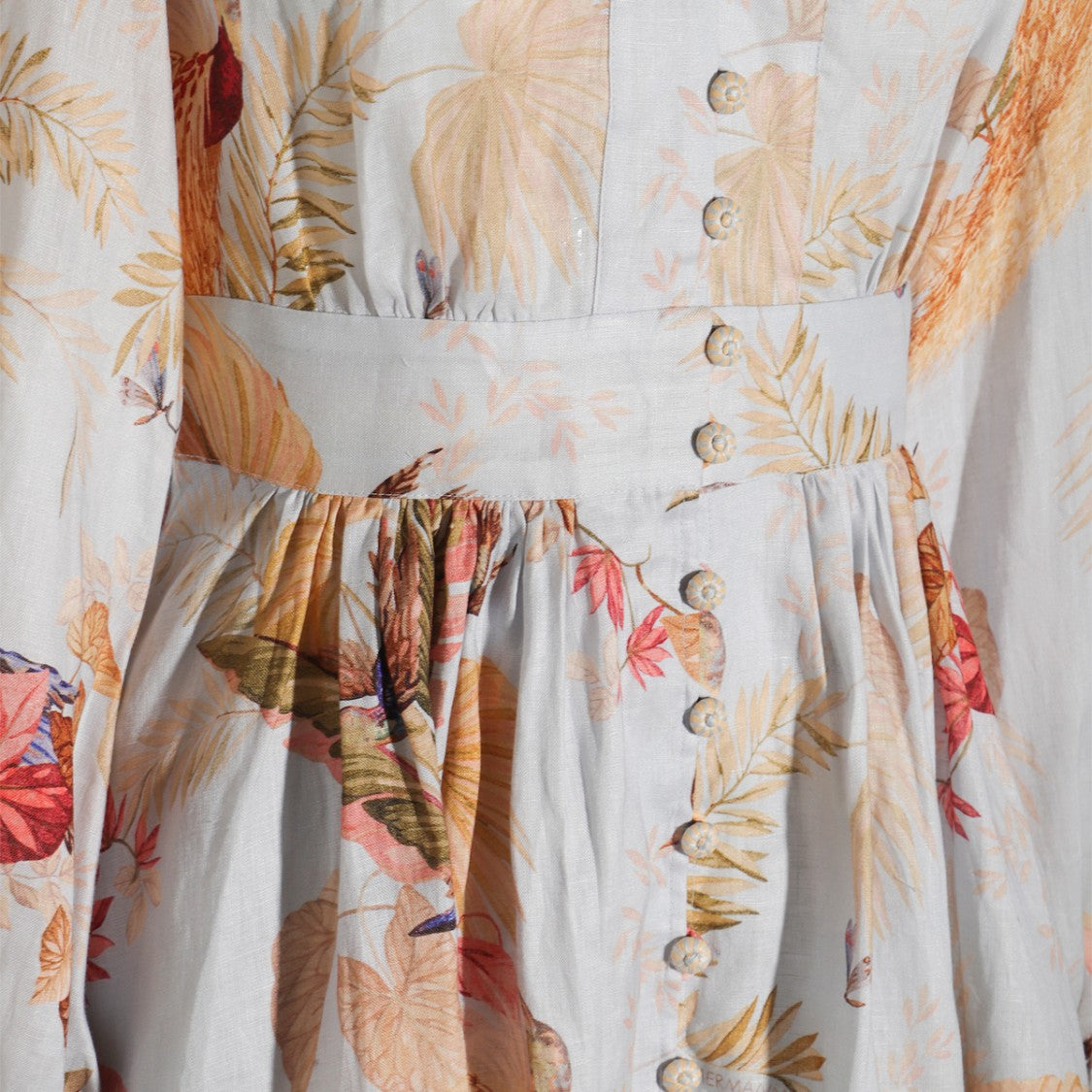 Zimmermann Multicolor Linen Dress