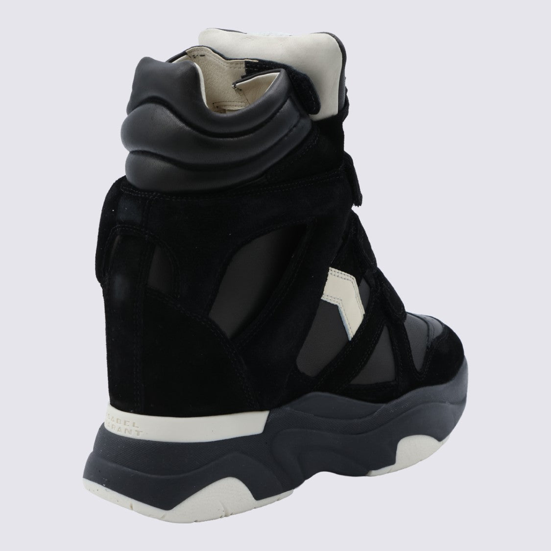Isabel Marant High-Top Sneakers With Chunky Sole And Velcro Straps