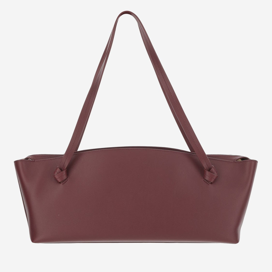 Jil Sander Bordeaux Leather Shoulder Bag