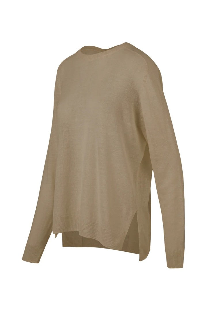 Bomboogie Light Pink Perforated Knit Sweater