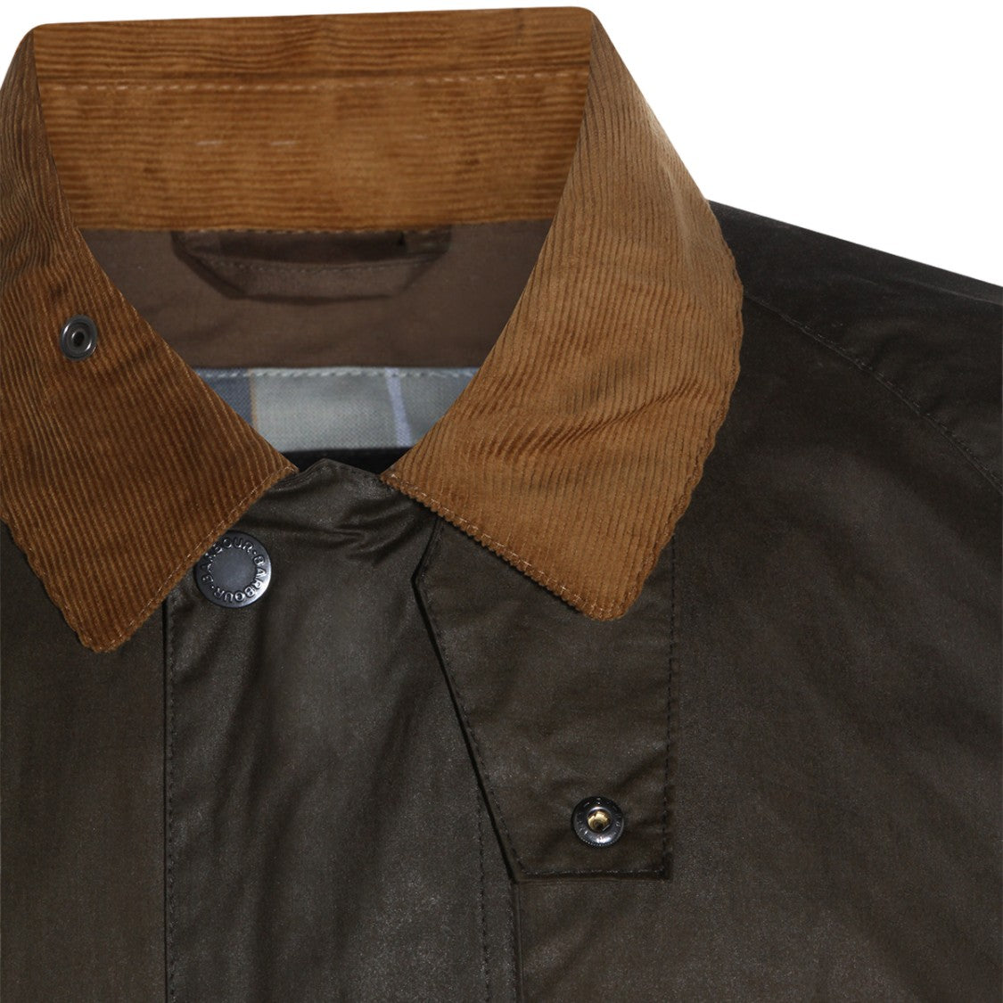 Barbour Classic Waxed Jacket With Corduroy Collar