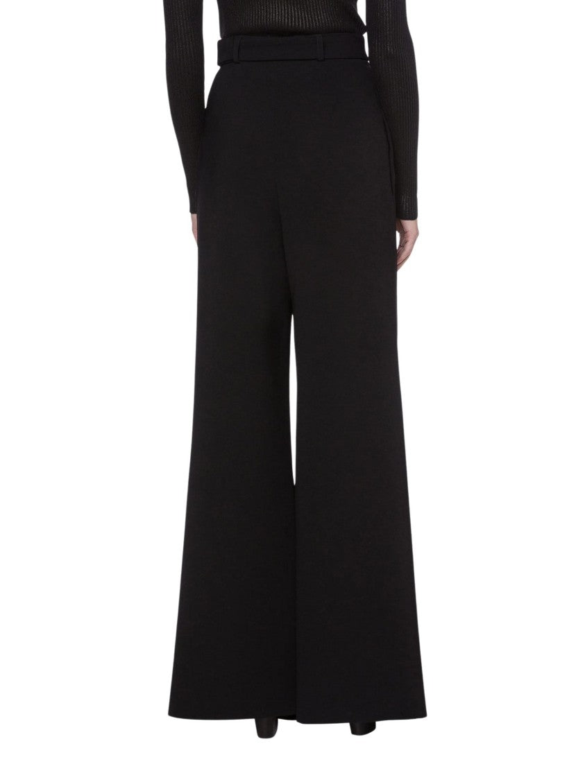 Alberta Ferretti Black Palazzo Pants