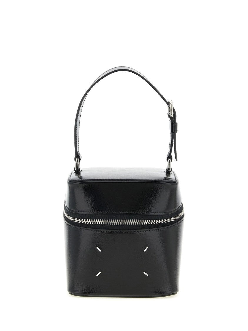 Maison Margiela Black Four Stitches Leather Shoulder Bag