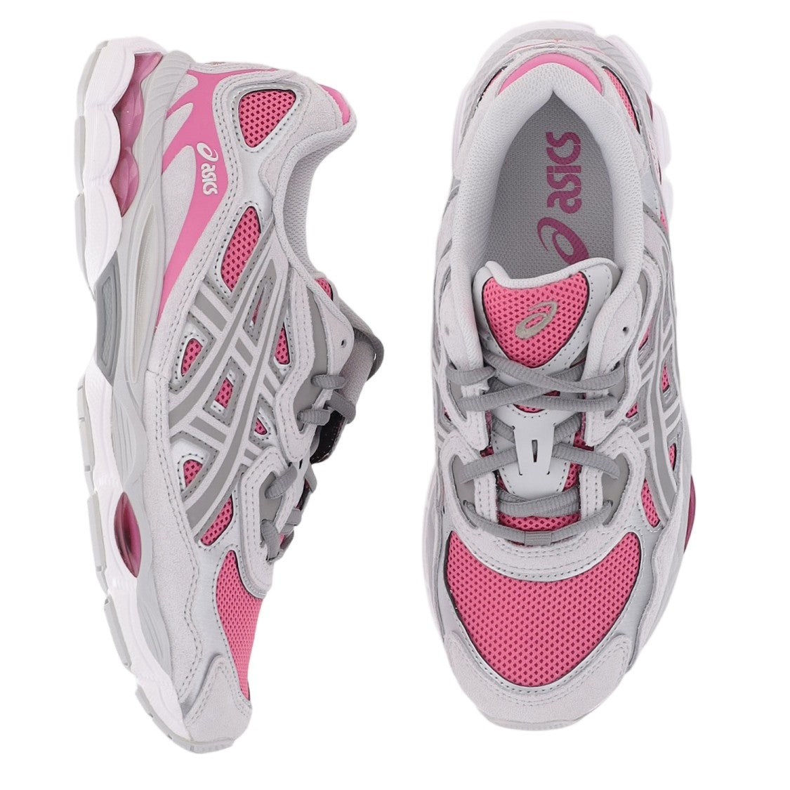Asics Gel-Design Sneakers With Leather-Mesh Composition And Cushioning Inserts