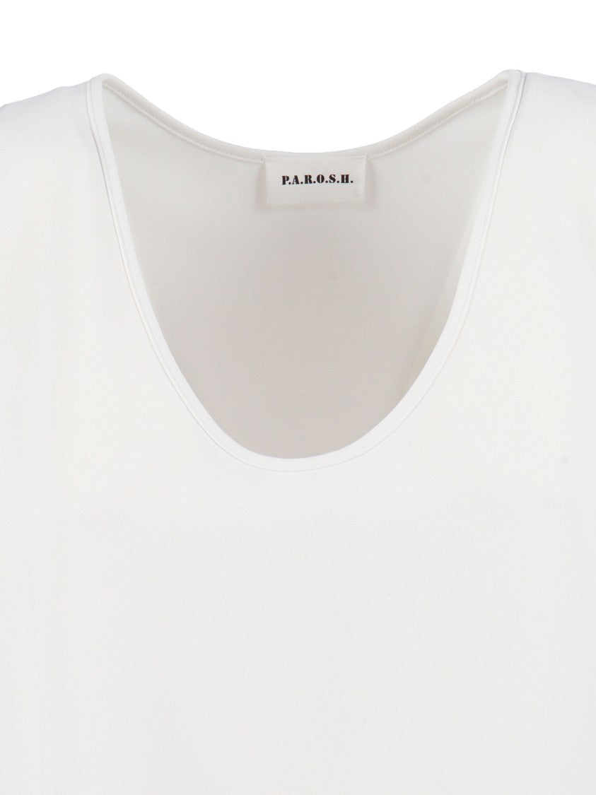 P.A.R.O.S.H. Blusa S Maniche Scoop Blouse