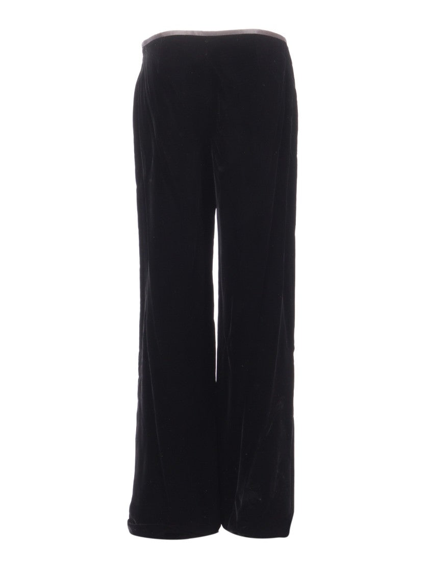 Emporio Armani Wide-Leg Trousers With Smooth Flowing Fabric