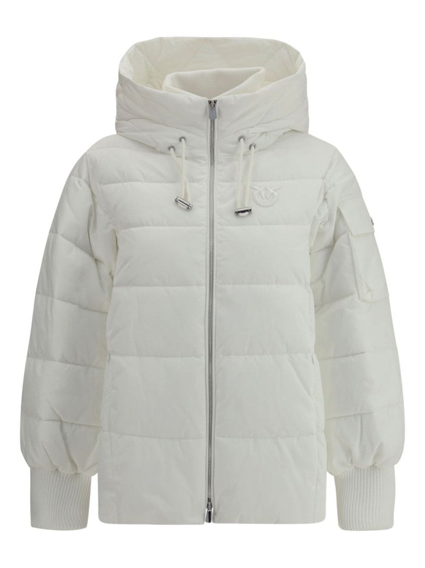 Pinko Quilted Short Jacket With High Collar