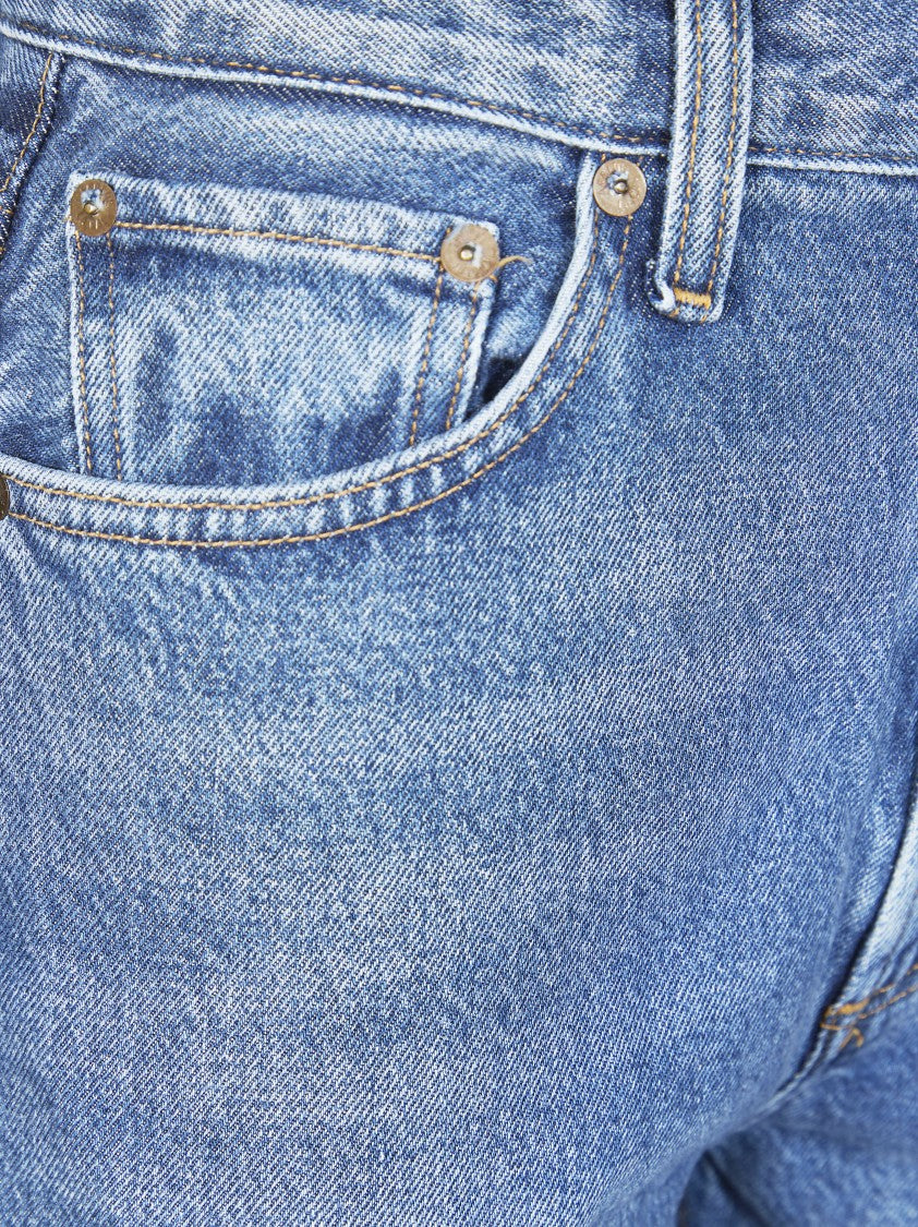 Agolde Leena High Waist Frayed Jeans