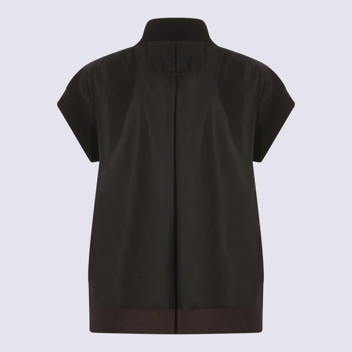Sacai High Neck Sleeveless Oversized Casual Jacket