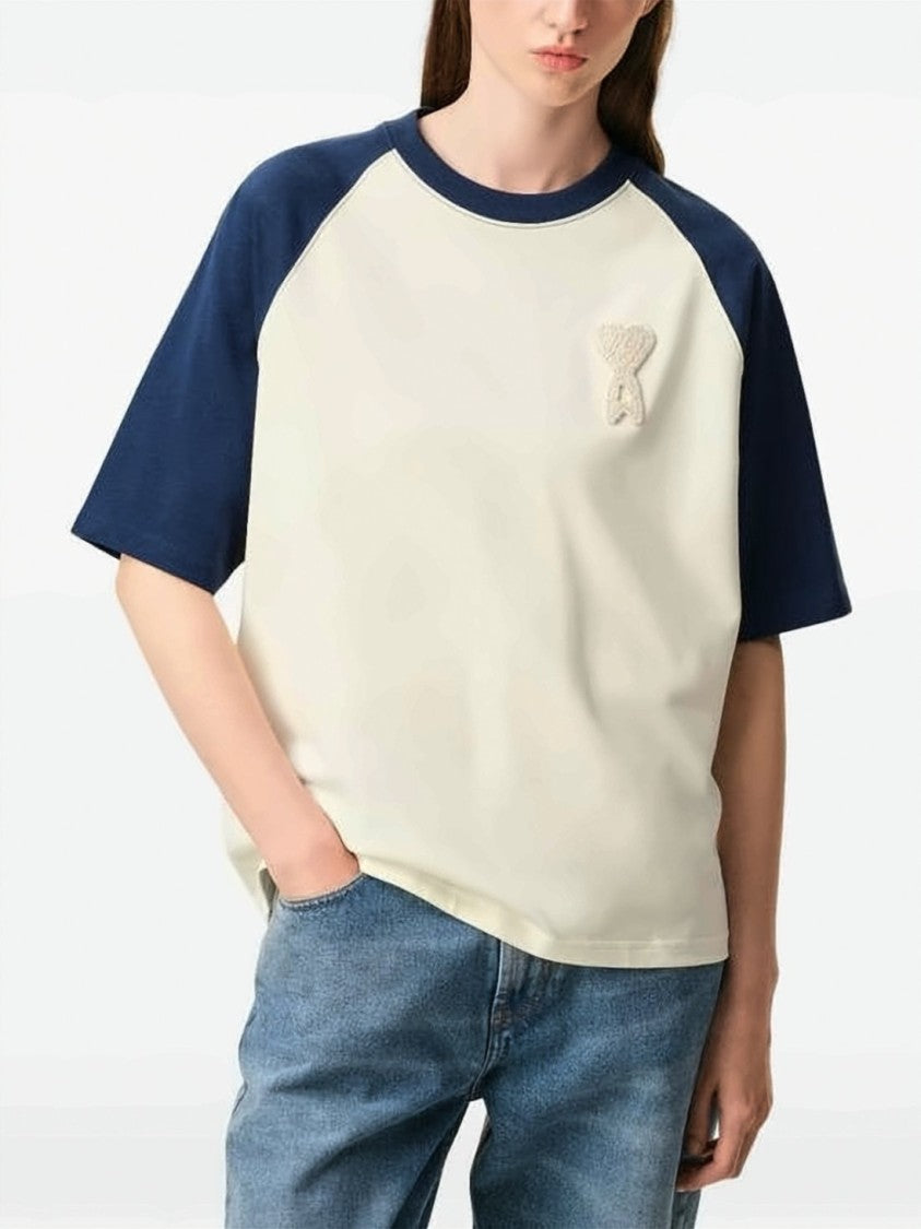 Ami Paris Raglan Sleeve T-Shirt