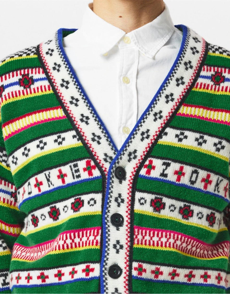 Kenzo Fairisle Jacquard Cardigan