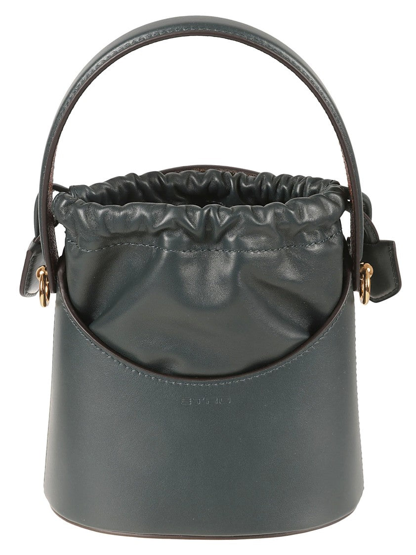 Etro Structured Blue Bag With Unique Cutout Design