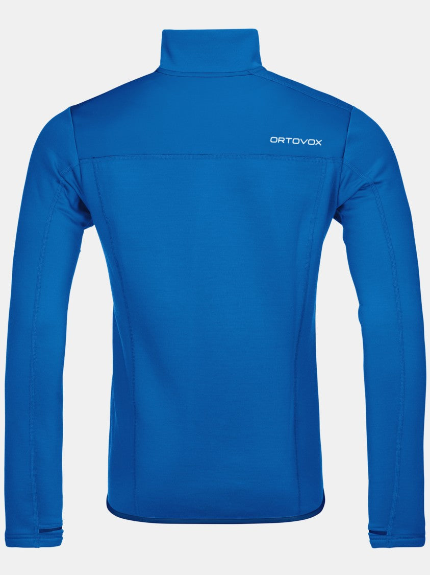 Ortovox Blue Fleece Jacket High Collar Fleece Jacket