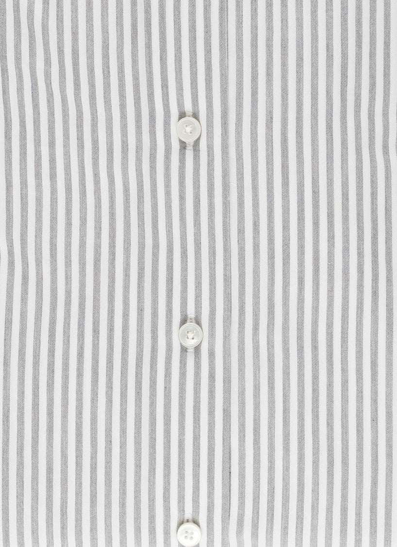 Xacus White Striped Travel Casual Shirt