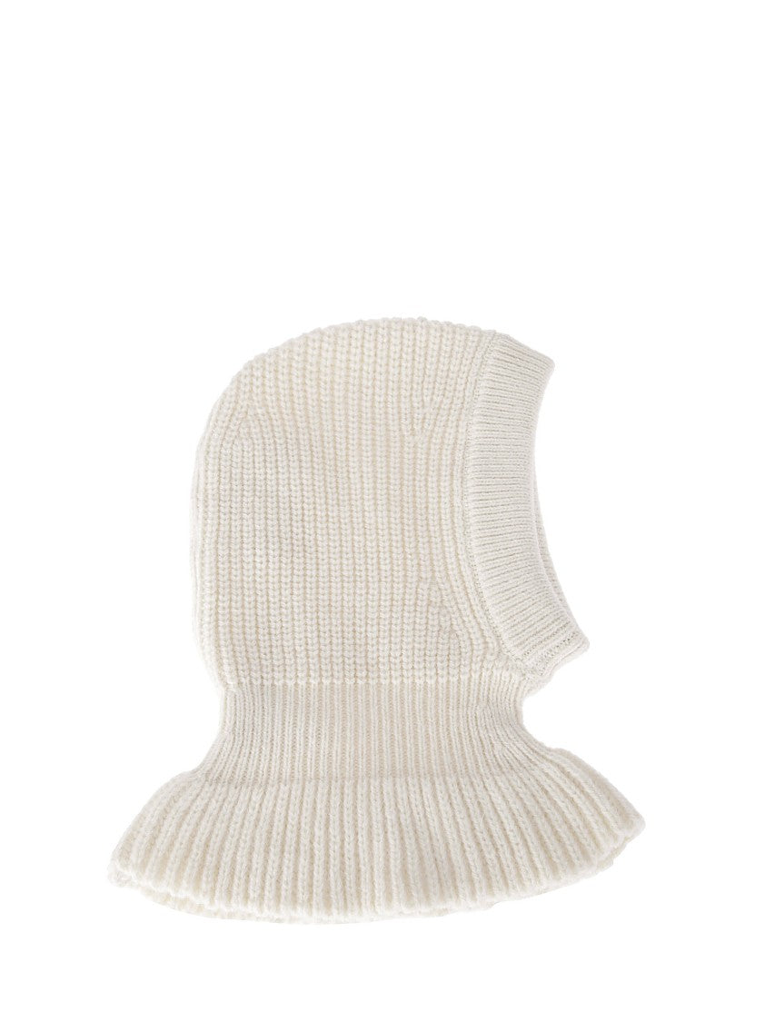 Lemaire Wool And Alpaca Hood With Ribbed Finish