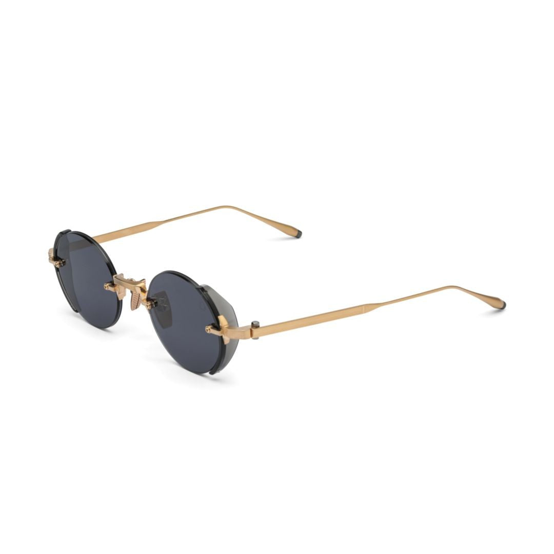 Akoni Jupiter Sleek Rimless Sunglasses With Round Lenses