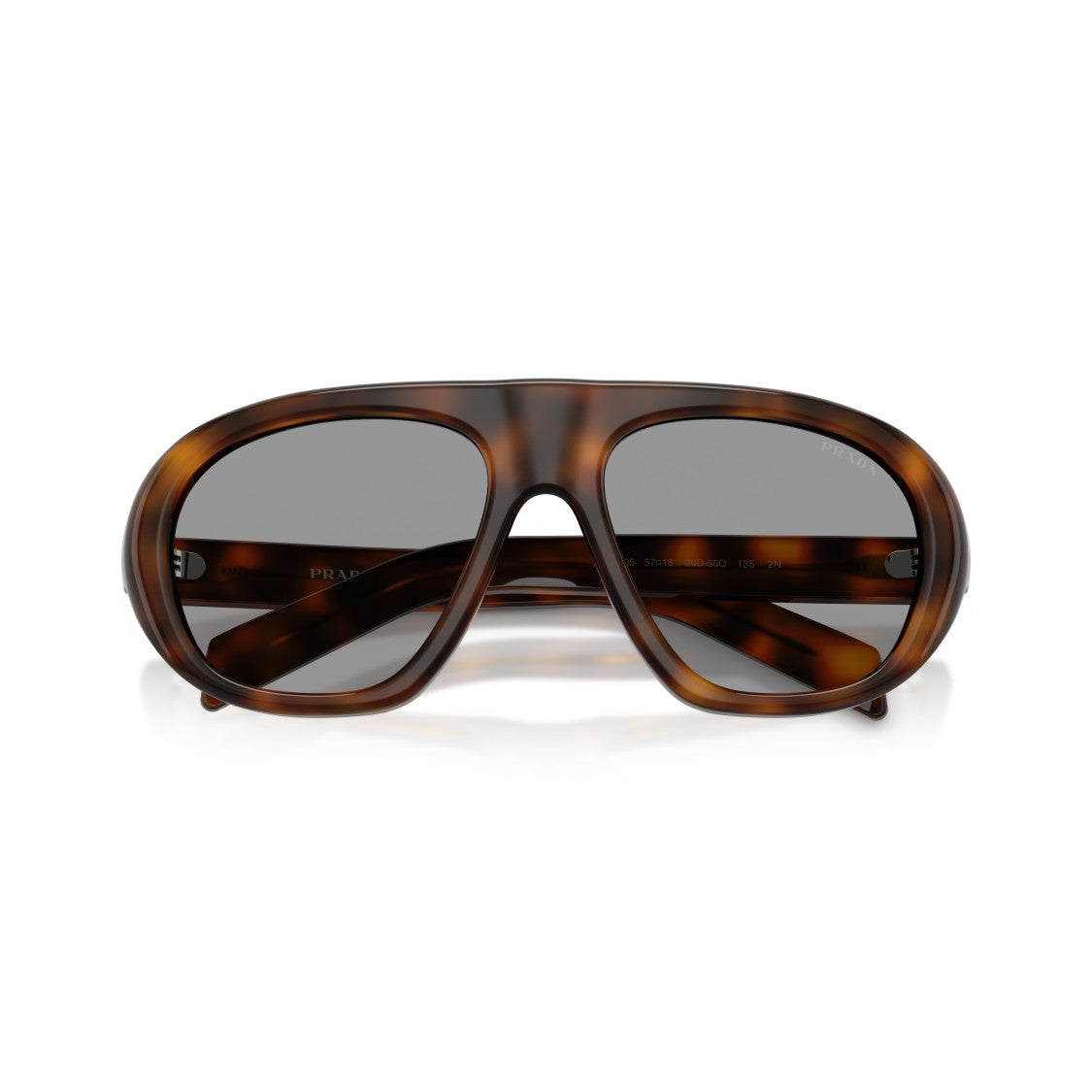 Prada 0Pr C05s Oversized Tortoiseshell Aviator Sunglasses