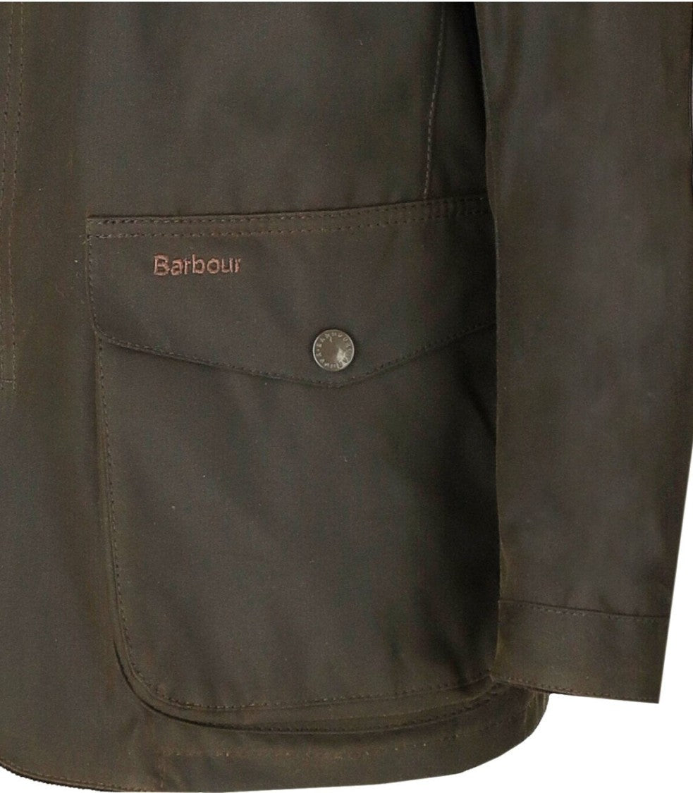 Barbour Ogston Wax Olive Green Jacket