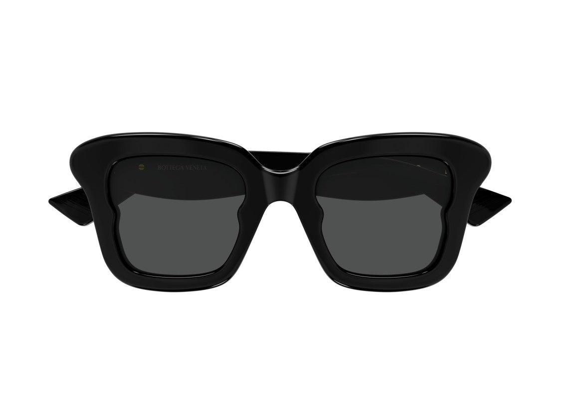 Bottega Veneta Bv1493s Gold Accent Oversized Square Sunglasses