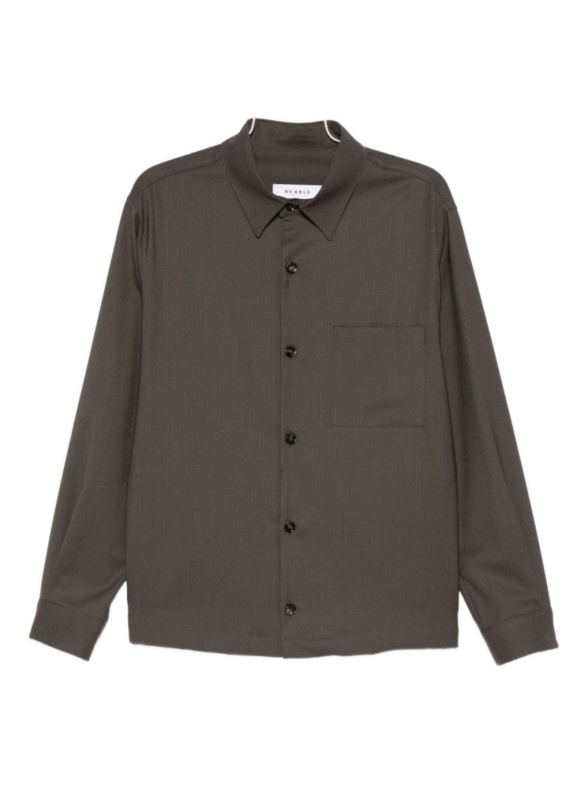 Be Able Boxy Brown Jacket With Classic Collar