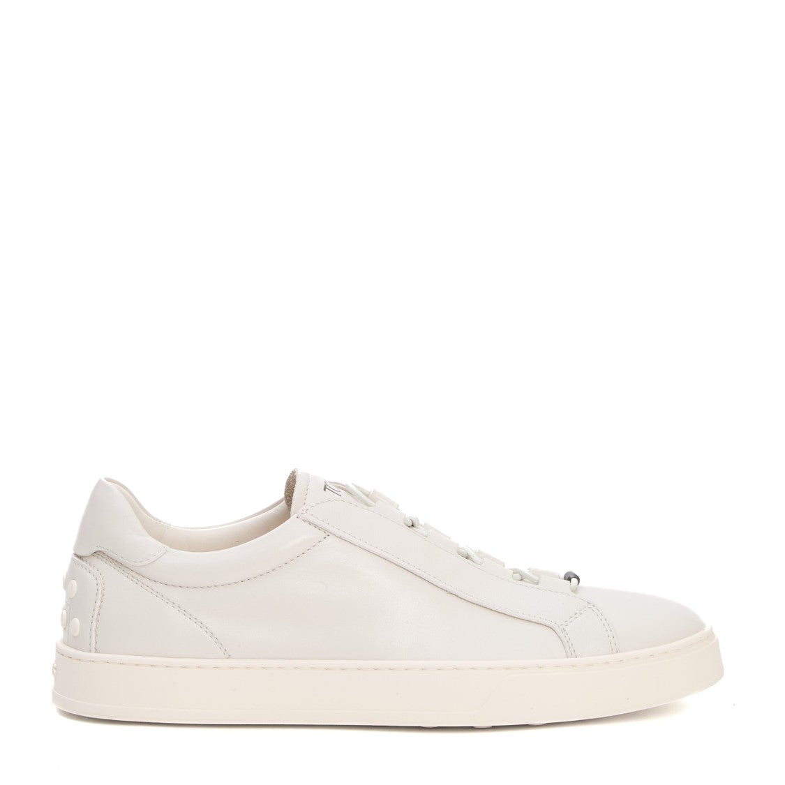 Tod's Elastic Leather Ivory Sneakers