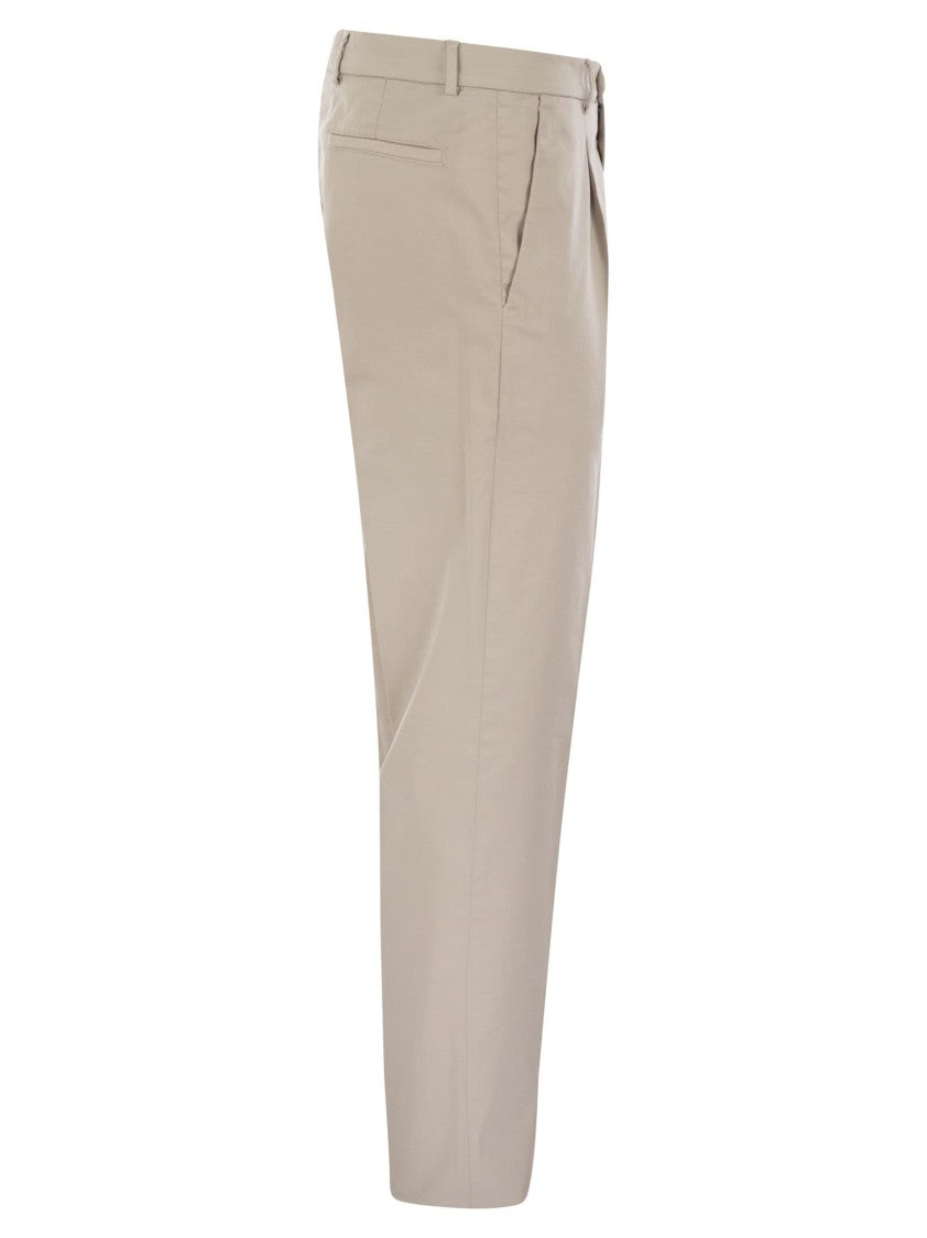 Brunello Cucinelli Garment-Dyed Leisure Fit Trousers