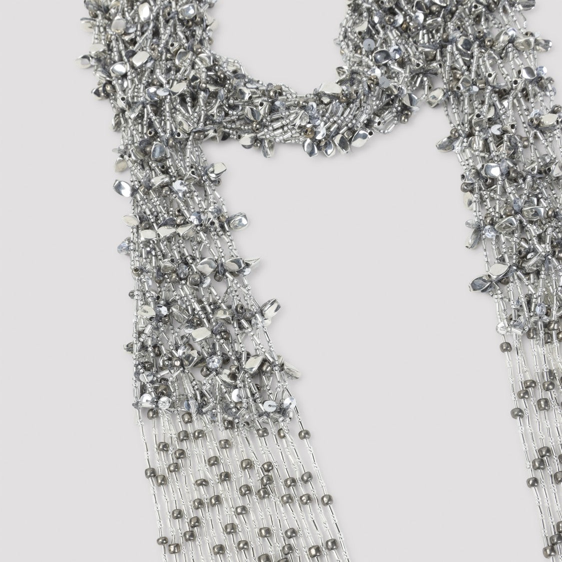 Dries Van Noten Netted Adorned Scarf