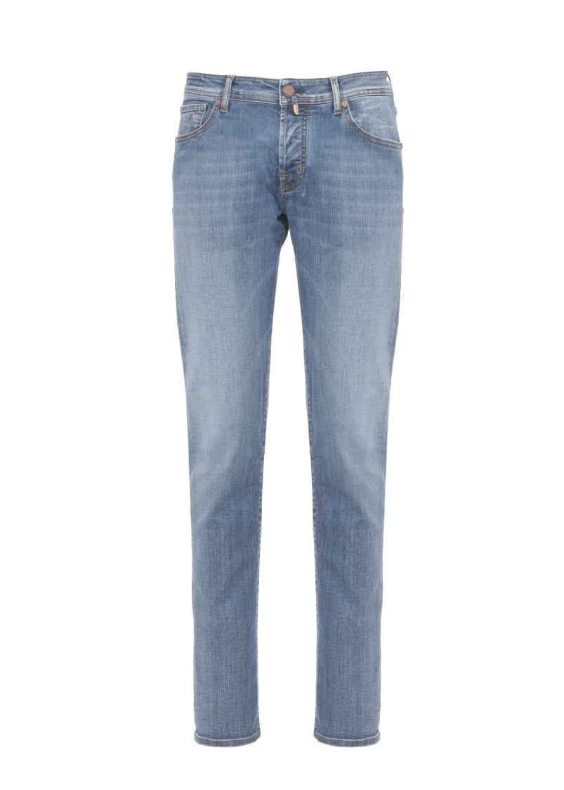 Jacob Cohen Blue Nick Slim Cotton Jeans