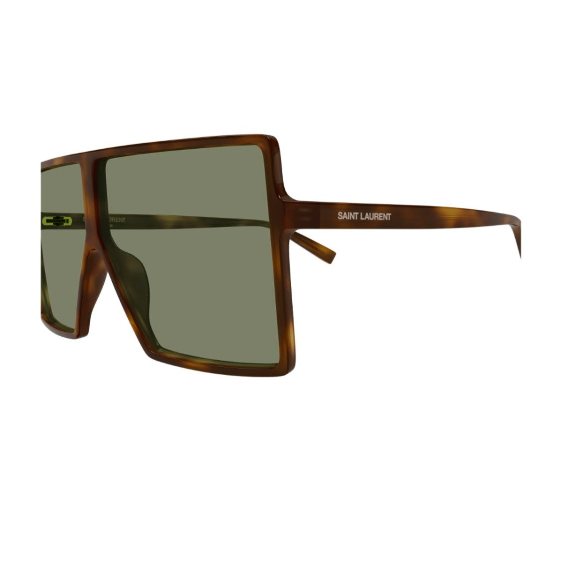 Saint Laurent Havana Betty S Acetate Mask Sunglasses
