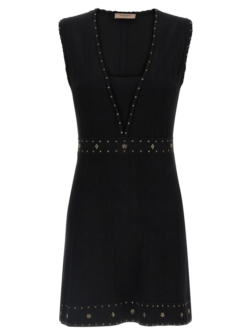 Twin-Set Rhinestone Studded Dress
