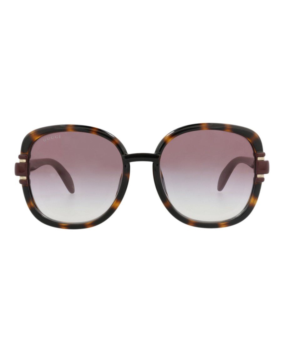 Gucci Square-Frame Injection Sunglasses