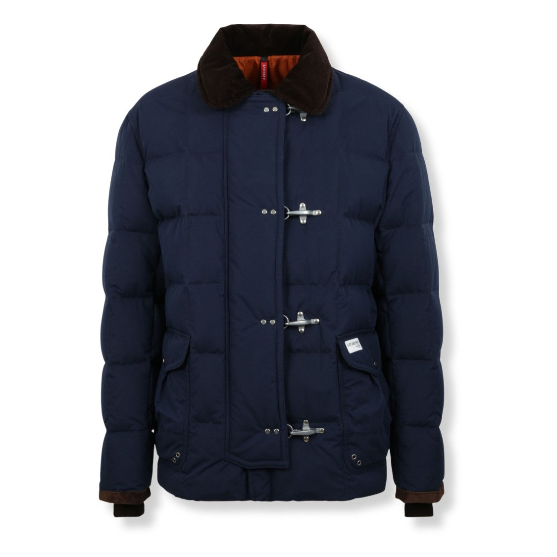 Fay Coat With Unique Feather-Shaped Hook Closures
