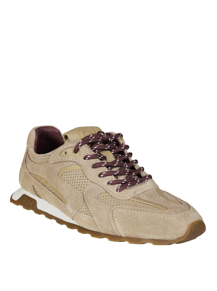 Ash Low-Profile Suede Sneakers With Leopard Detailing