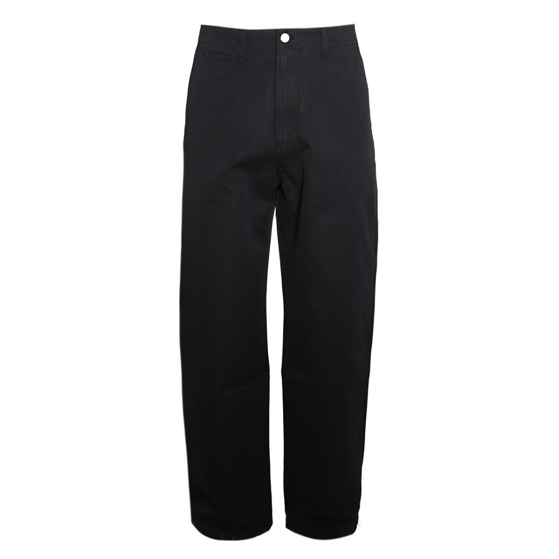 Burberry Straight-Leg Black Cotton Trousers With Classic Detailing