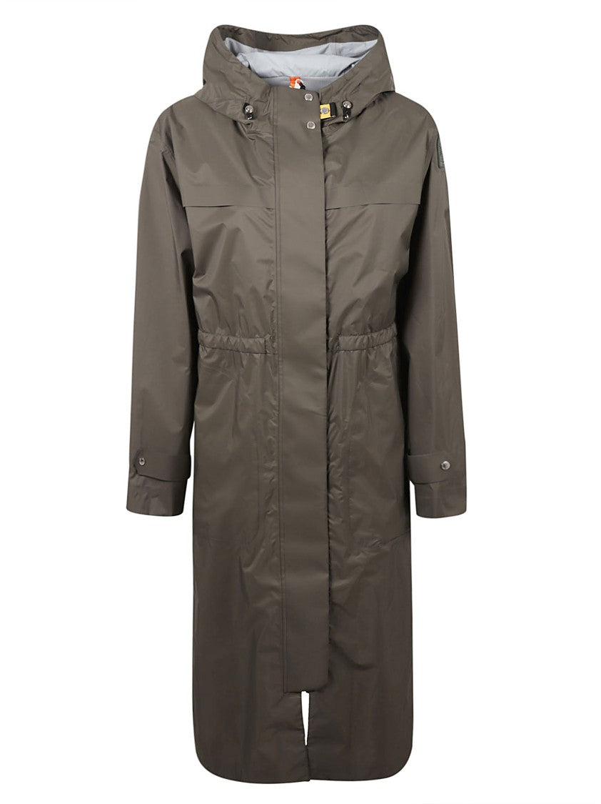 Parajumpers Relaxed Long Coat With Cinched Waist