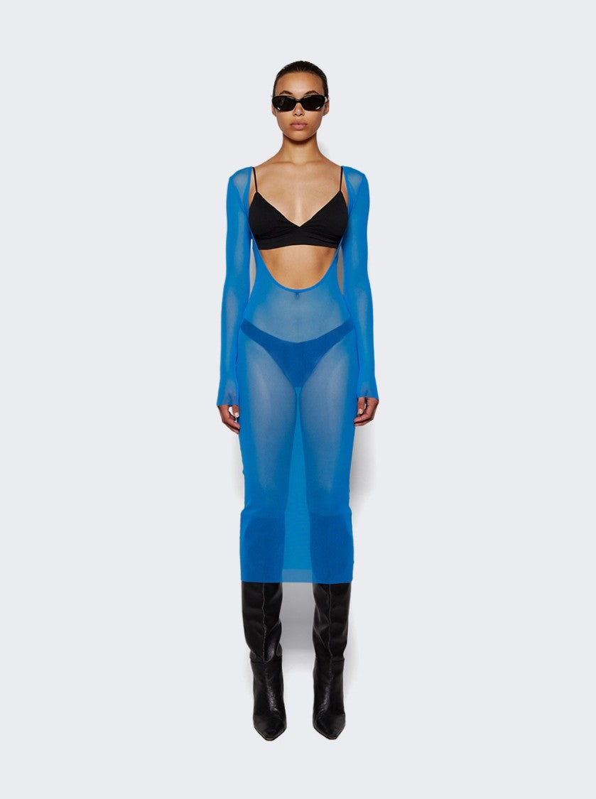 Jean Paul Gaultier X Shayne Oliver Mesh Low Cut And Backless Dress