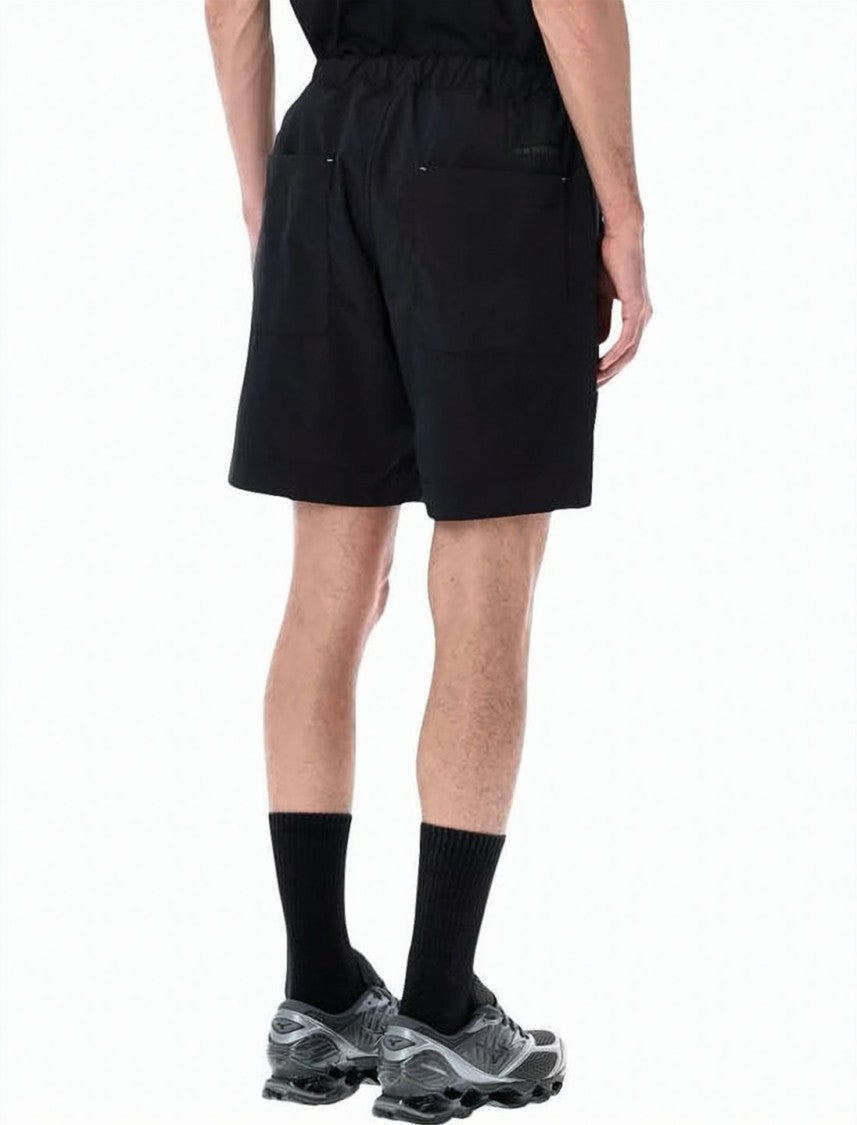 And Wander Black Shorts With Pleated Front And Adjustable Belt