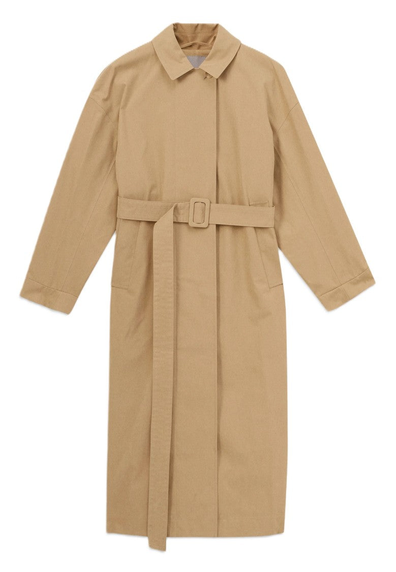 Max Mara Knee-Length Trench Coat With Classic Collar