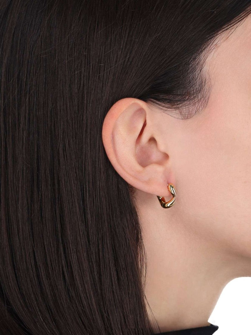 Charlotte Chesnais Chunky Hoop Earrings With Organic Shape And Polished Finish