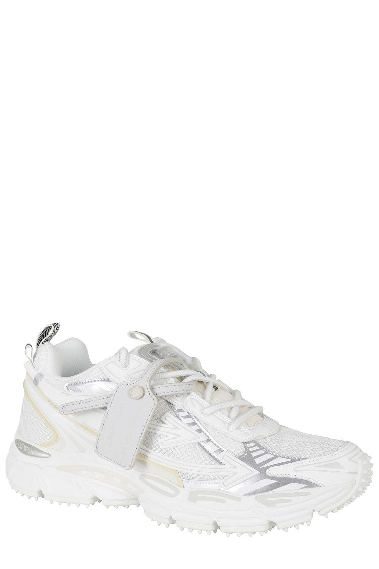 Off-White White Be Right Back Mesh Leather Sneakers