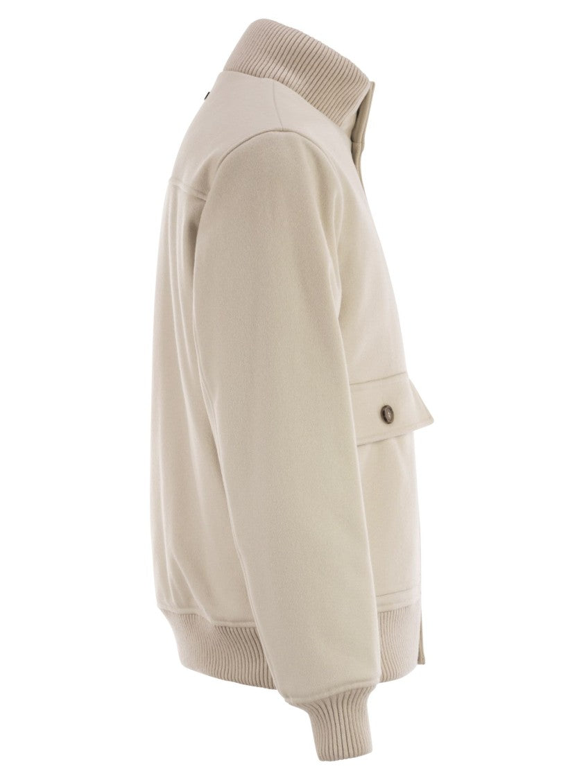 Peserico Wool And Cashmere Bomber Jacket