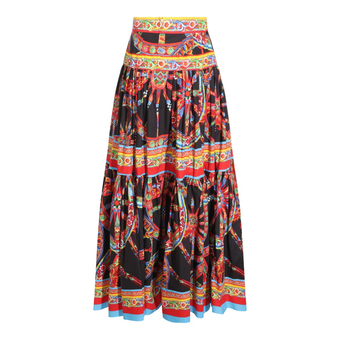 Dolce & Gabbana Multicolor Carretto Long Skirt