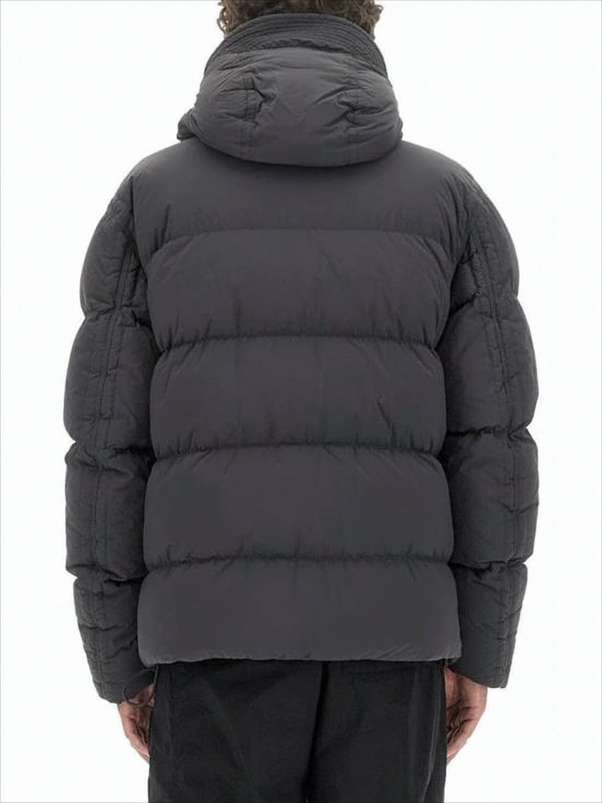 Ten C Quilted Black Down Jacket