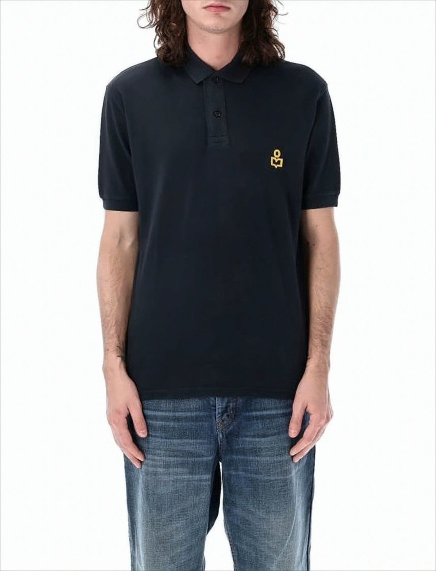 Isabel Marant Short-Sleeve Polo Shirt With Traditional Collar
