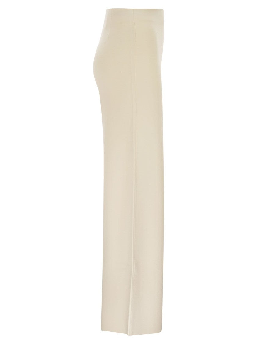 Max Mara Mxpstrillo - Viscose Crêpe Knit Trousers
