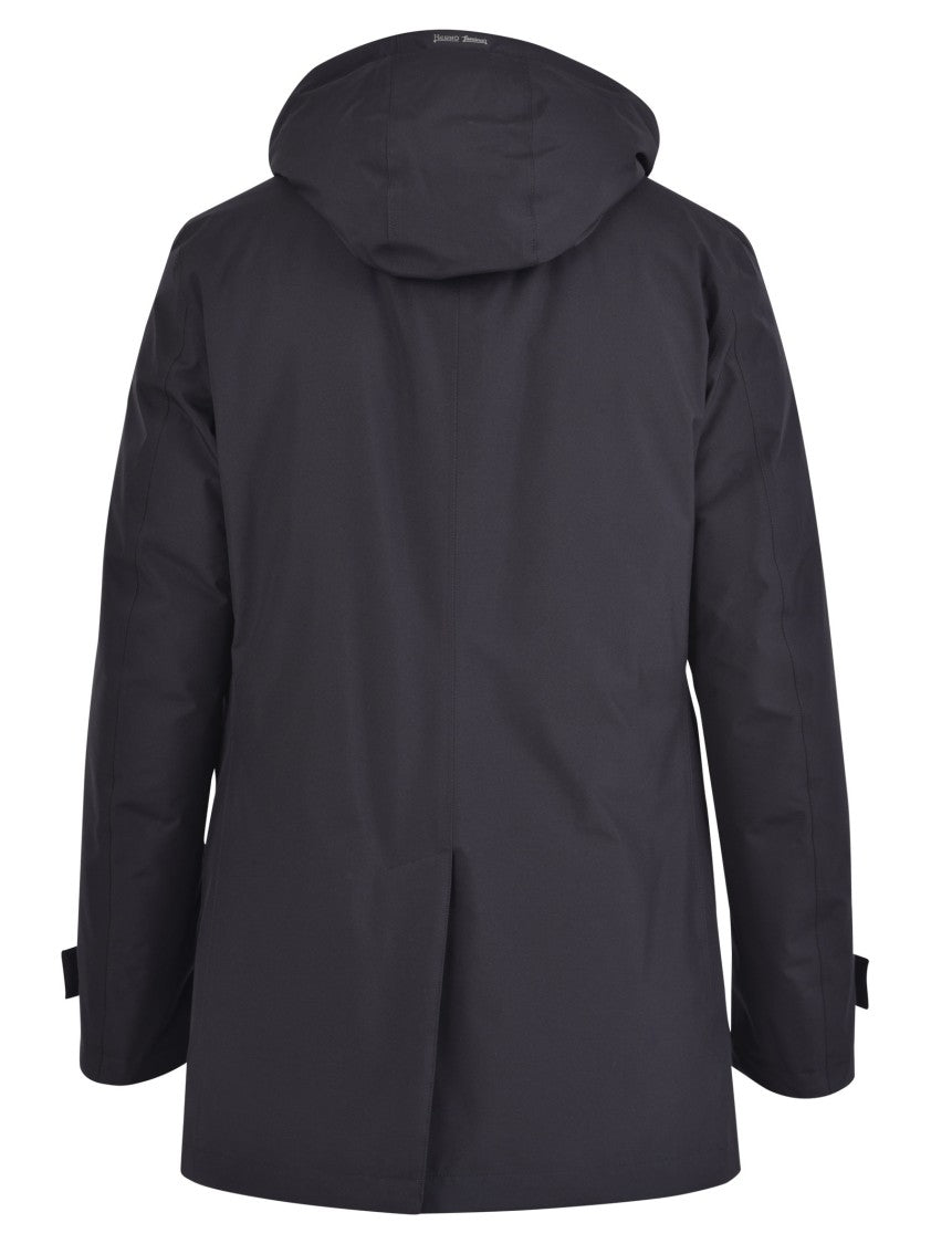 Herno Laminar Black Three-Quarter Coats