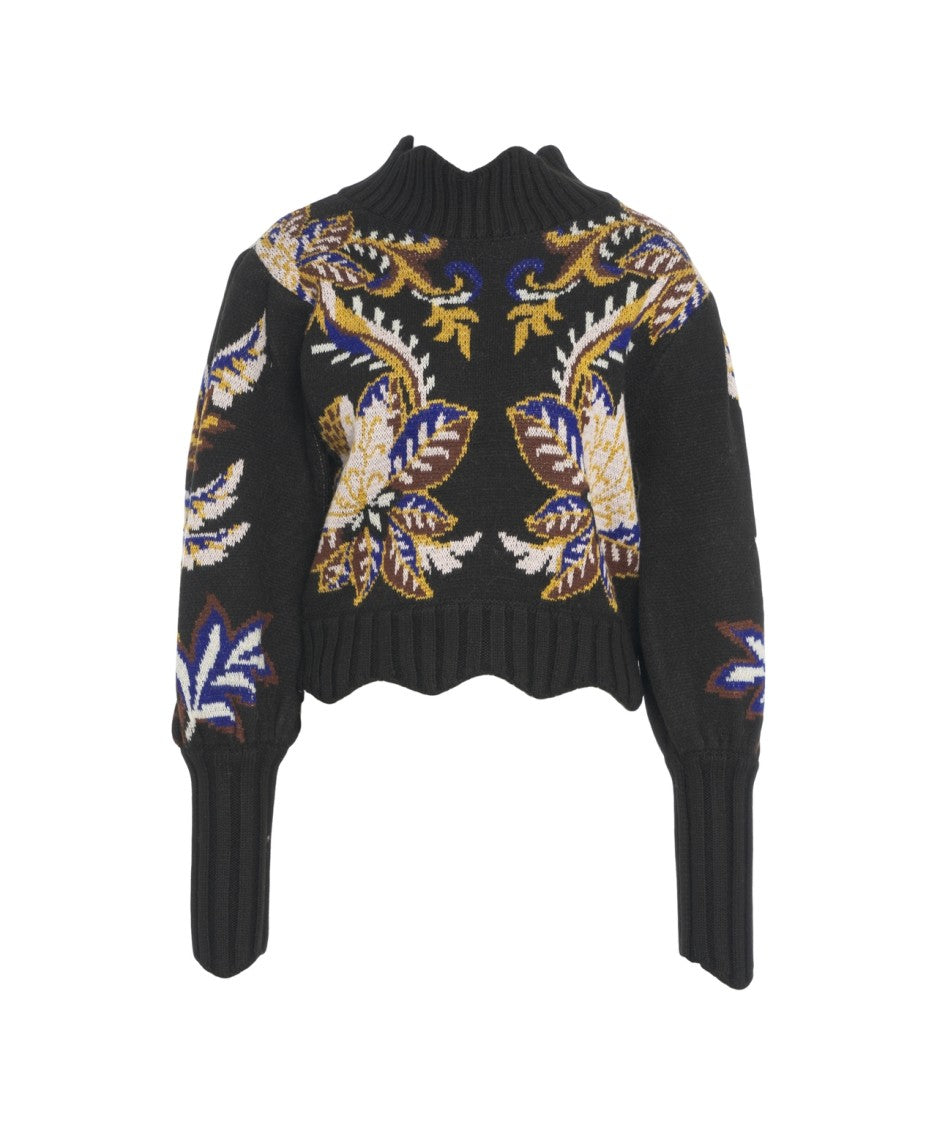 Farm Rio Floral Print Sweater